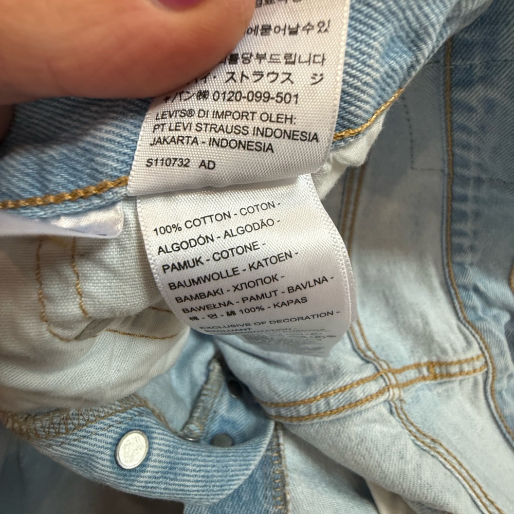 Levi's Light Blue Denim Jeans - Picture 2 of 3